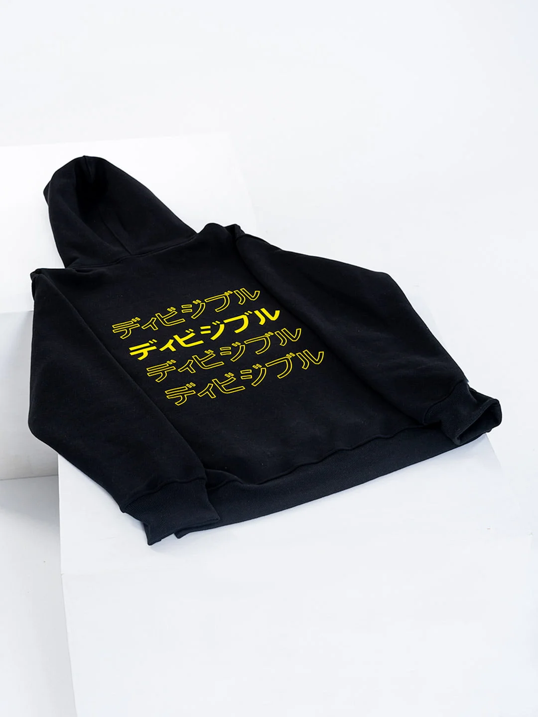 yellow REAR KANA black hoodie - Image 5