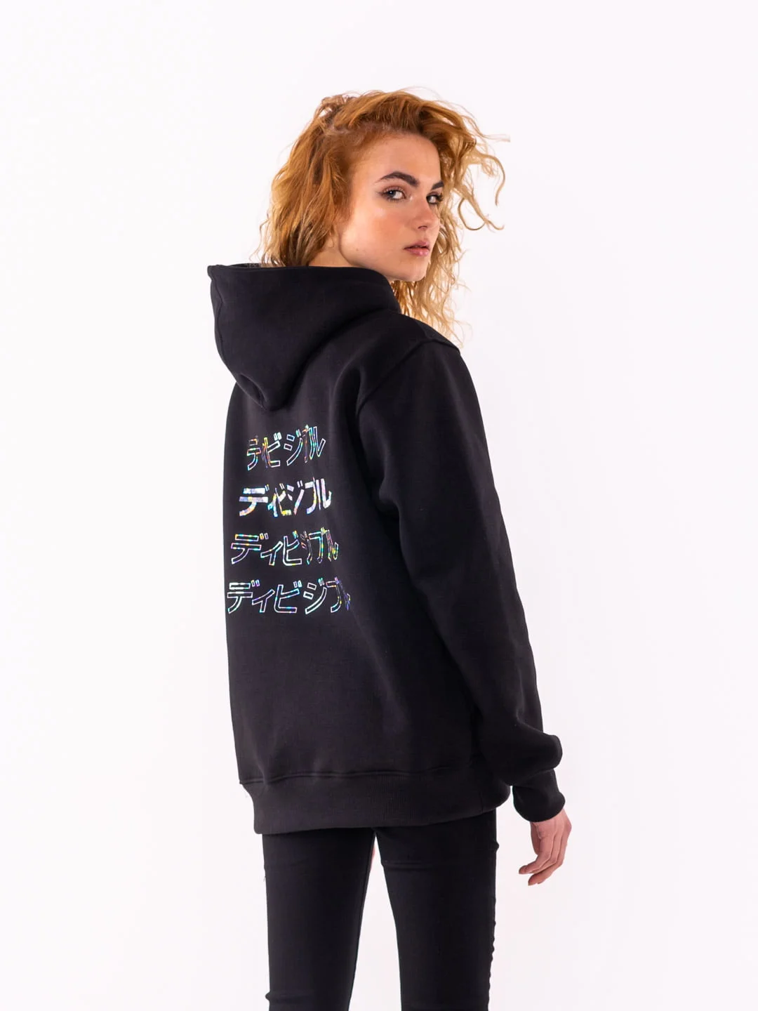 Holo REAR KANA Black Hoodie - Image 2