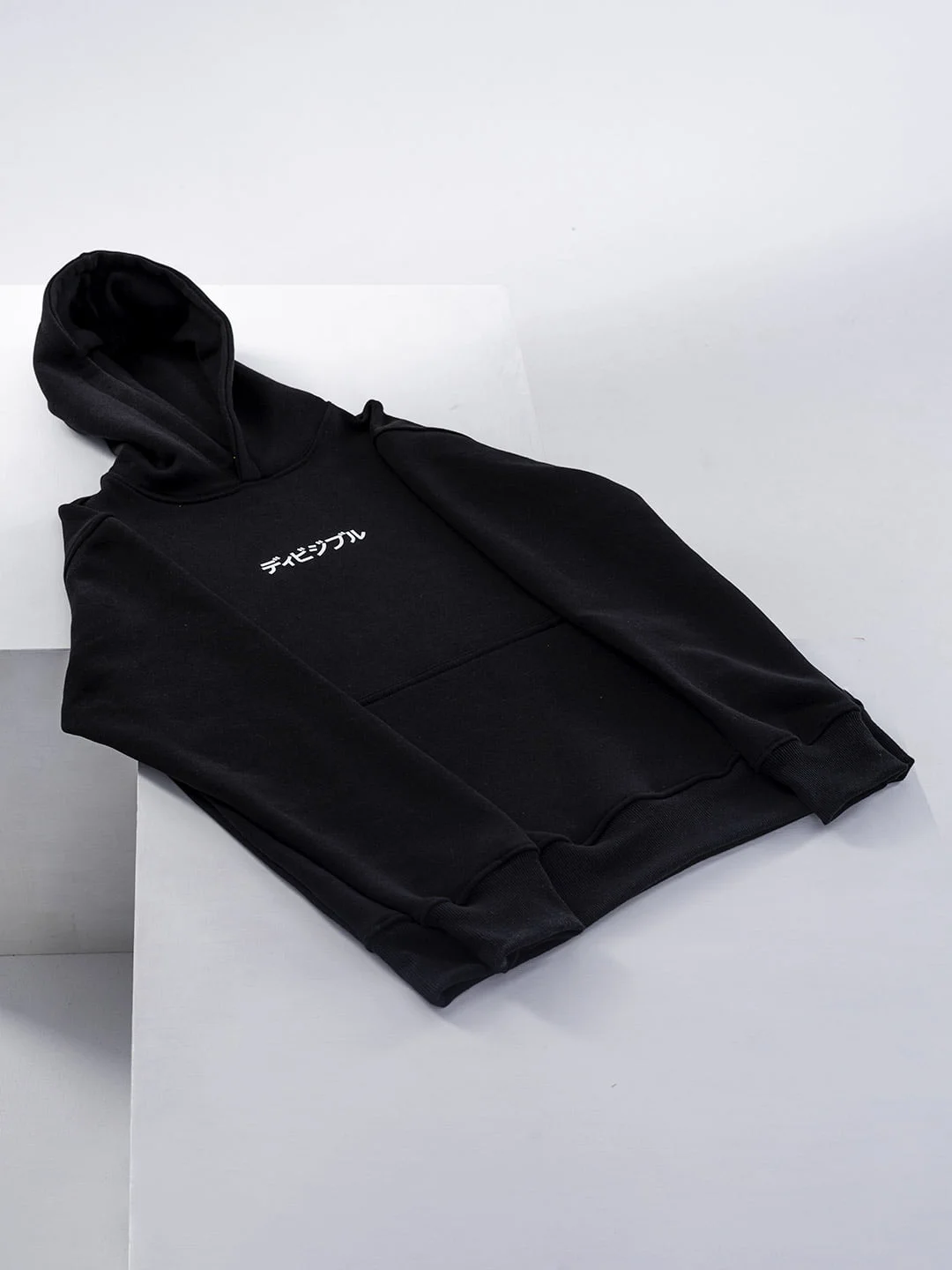 White REAR KANA Black Hoodie - Image 5